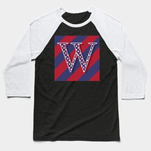 Old Glory Letter W Baseball T-Shirt